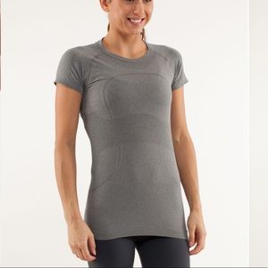 Lululemon Run: Swiftly Tech Short Sleeve Shirt Dark Grey Running Athletic Top